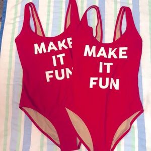 Old Navy | Fun Tank Suits | S/M, M/L